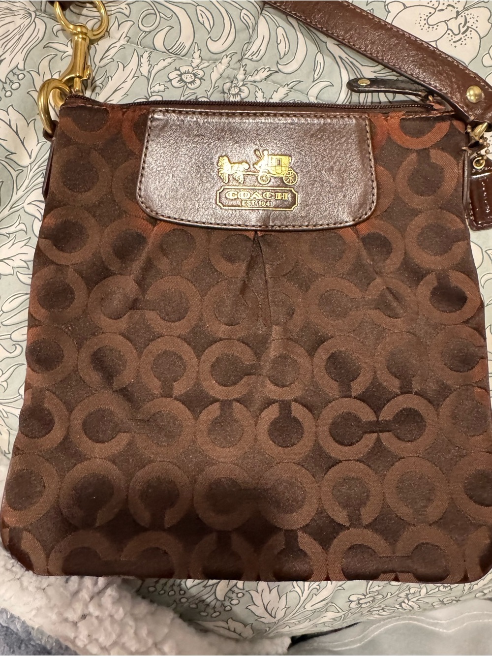 Coach Brown Crossbody bag; like new